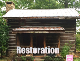 Historic Log Cabin Restoration  Brooks County, Georgia